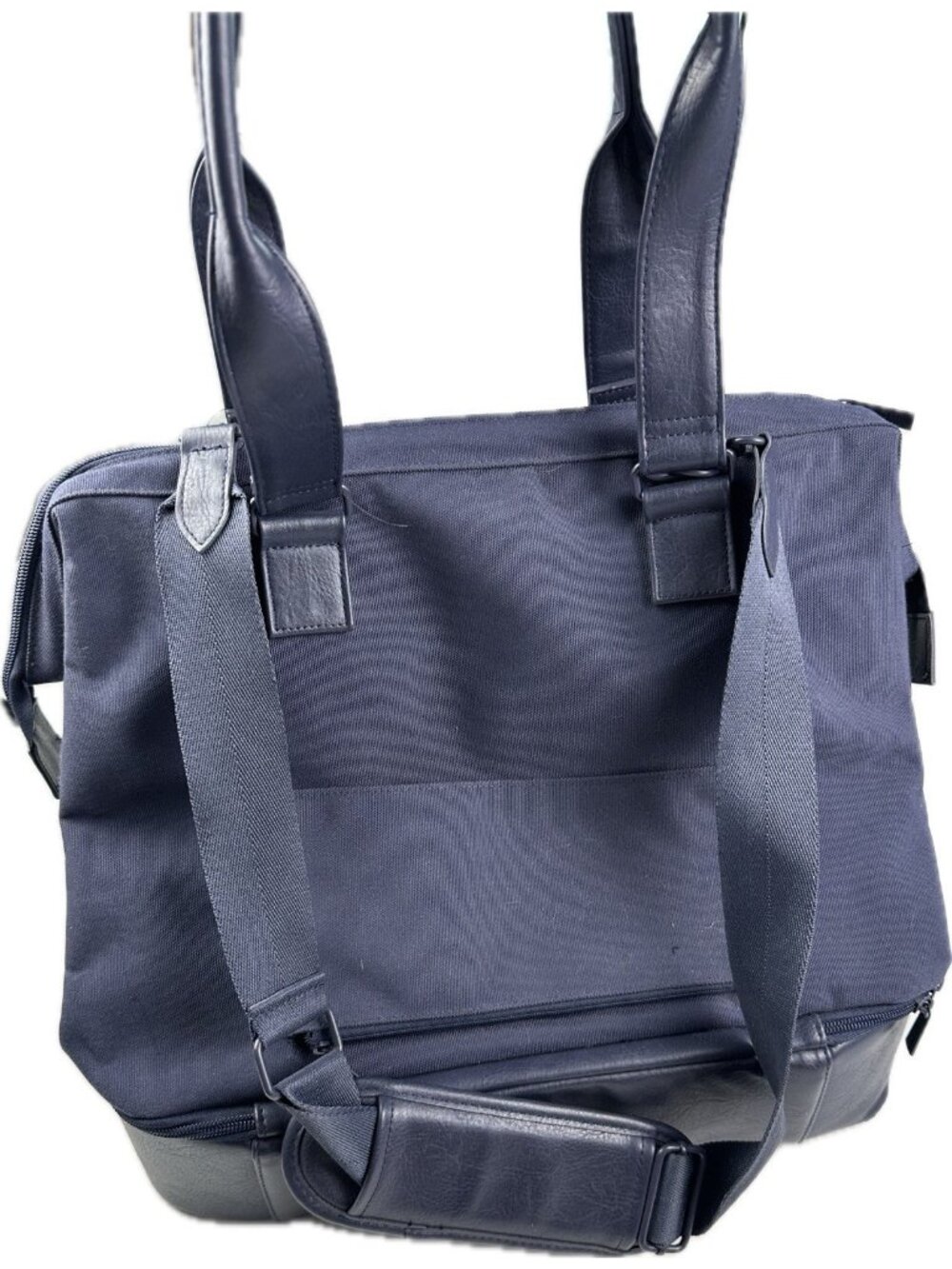 BEIS The Weekender Bag in Navy Blue Travel Tote - Picture 3 of 12